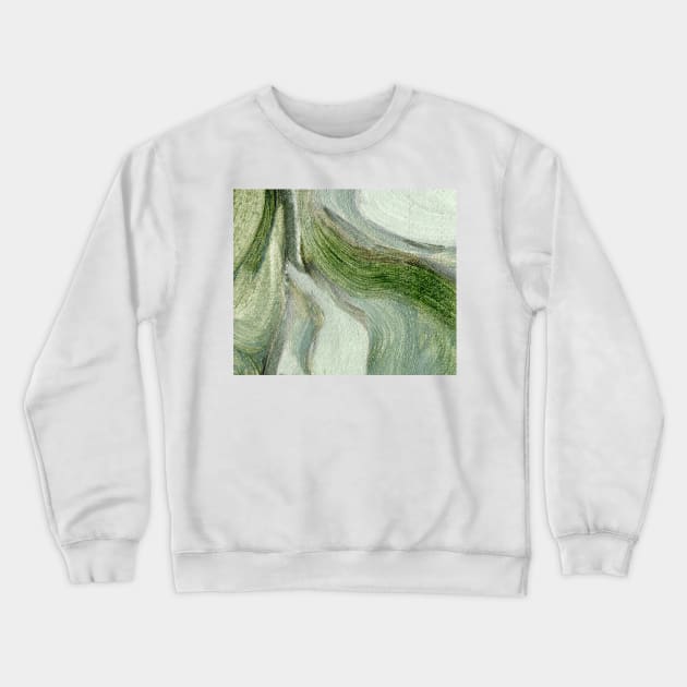 Mint Green Abstract Art Crewneck Sweatshirt by Go Abstract Art